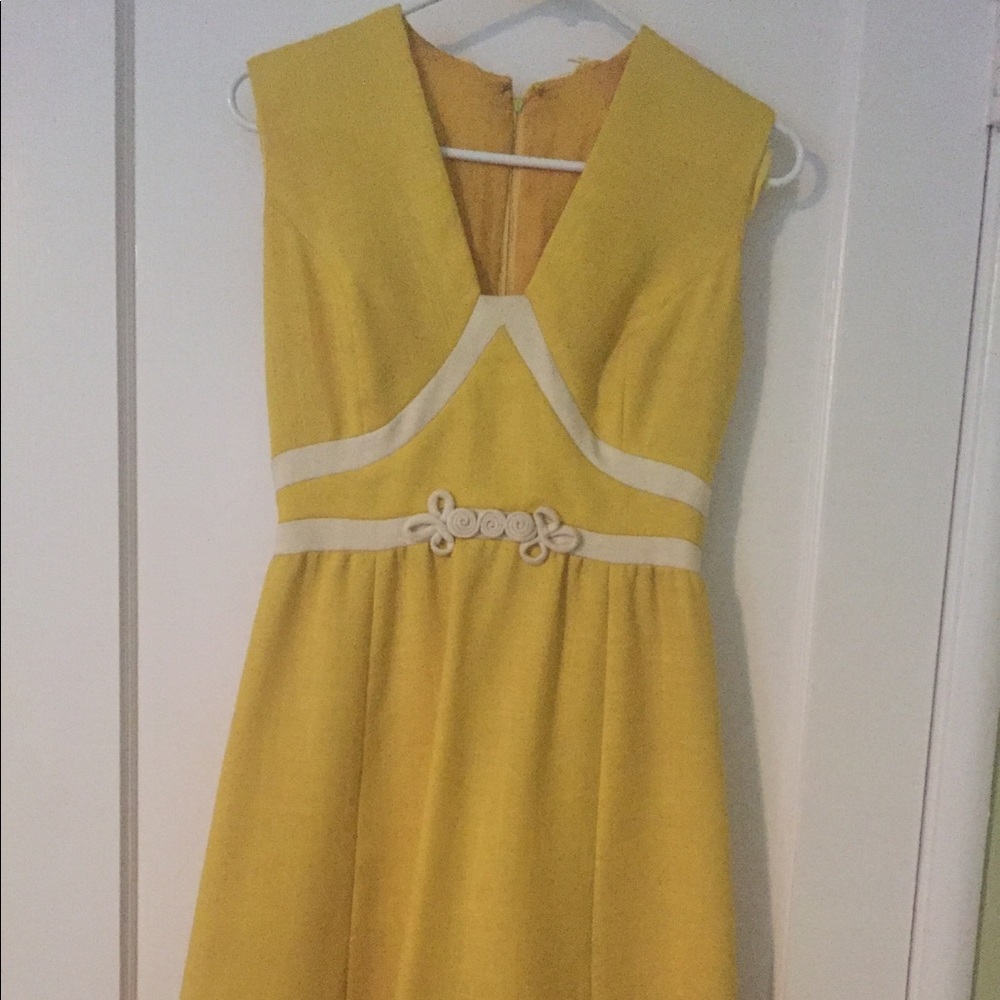 Vintage Yellow Day Dress